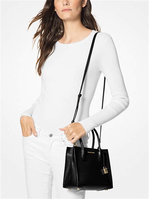 michael michael kors mercer pebbled leather